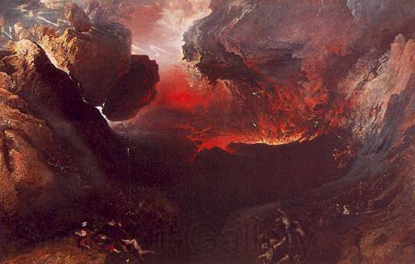 John Martin The Great Day of His Wrath Norge oil painting art
